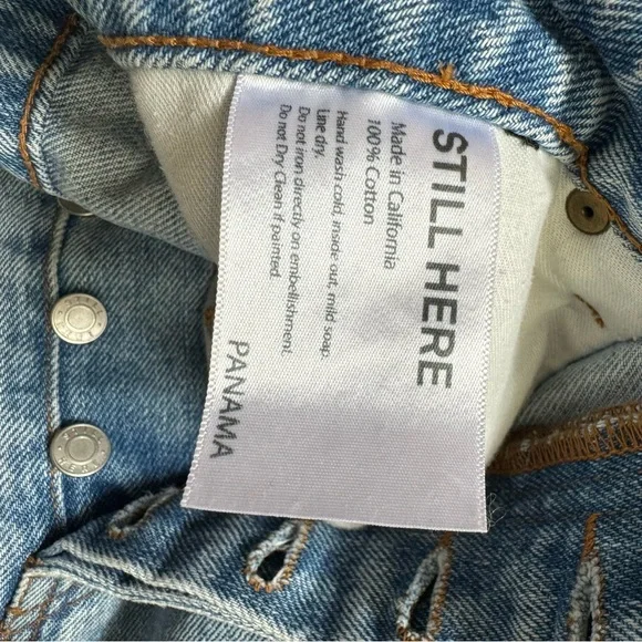 Denim Maxi Skirt / Still Here New York sz 29 - Picture 7 of 8